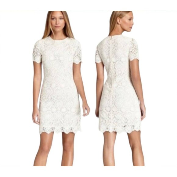 Tory Burch Dresses & Skirts - Tory Burch Trixy Crochet Lace Dress in Ivory size Small